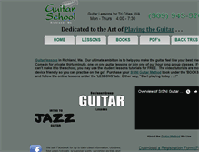Tablet Screenshot of guitarschoolofrichland.com